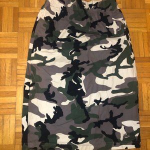 Stussy Military print skirt